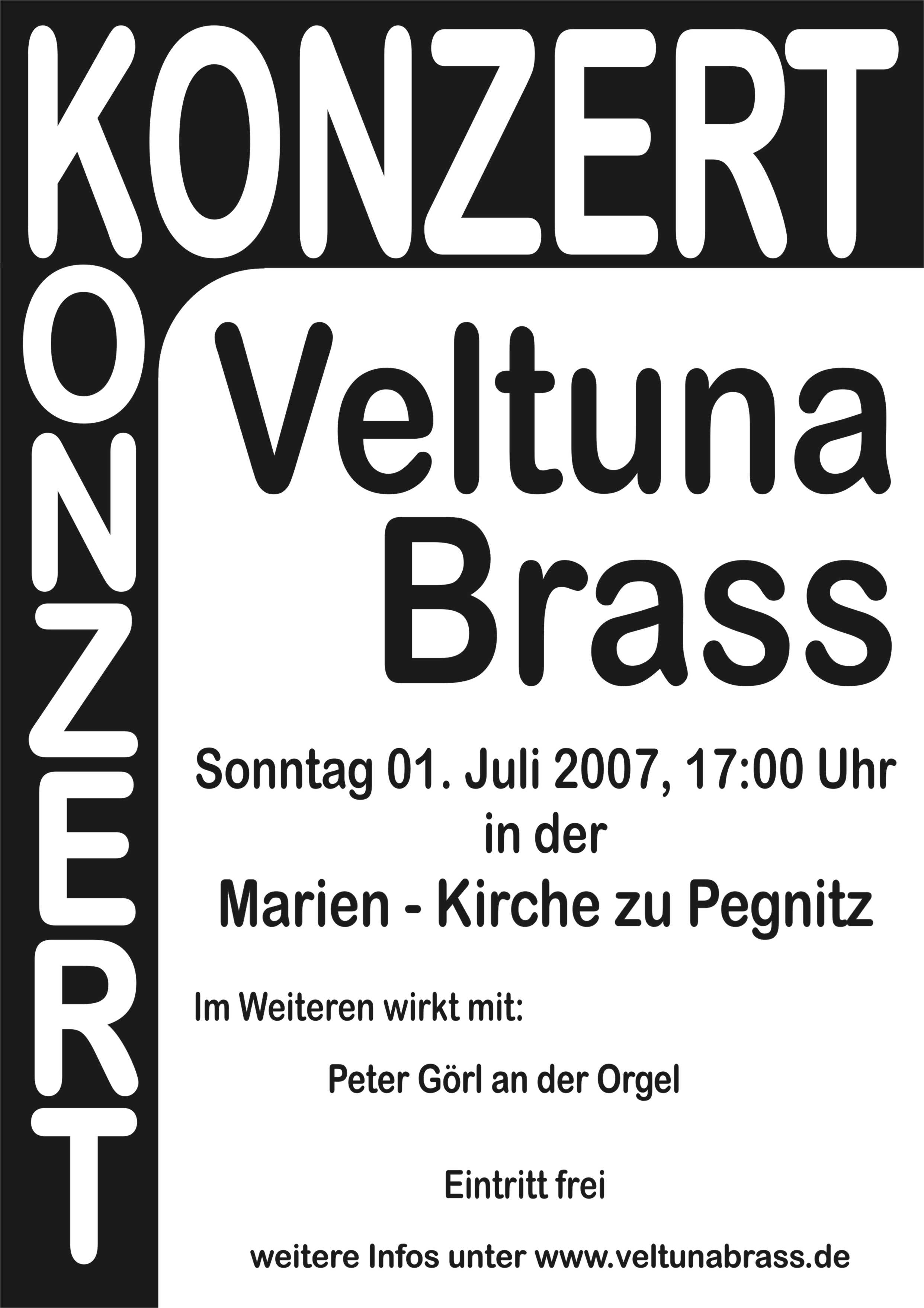 Plakat Konzert 01.07.2007.